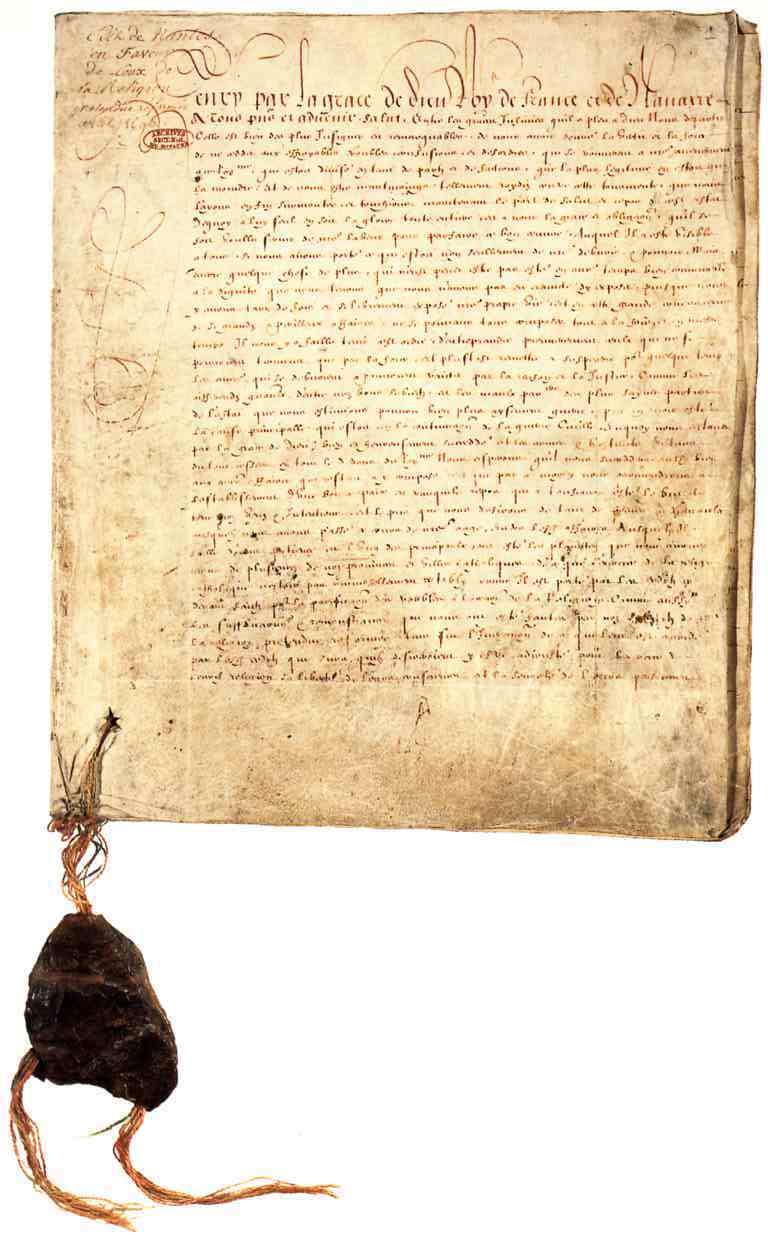 1598 edict of nantes