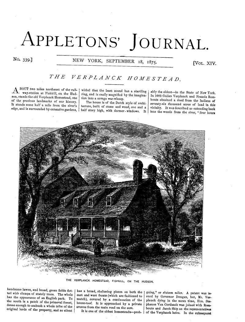 The Verplanck Homestead