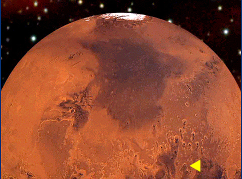 Craters On Mars. try to find it in this Mars